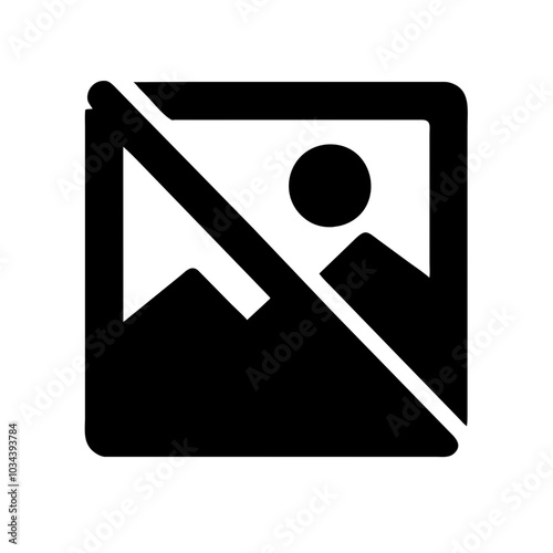 A No Image Icon Indicating Absence of Visuals