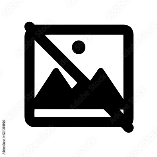 A No Image Icon Indicating Absence of Visuals