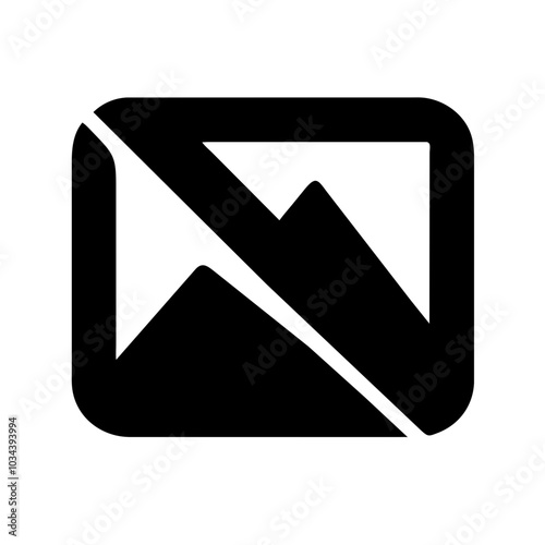 A No Image Icon Indicating Absence of Visuals