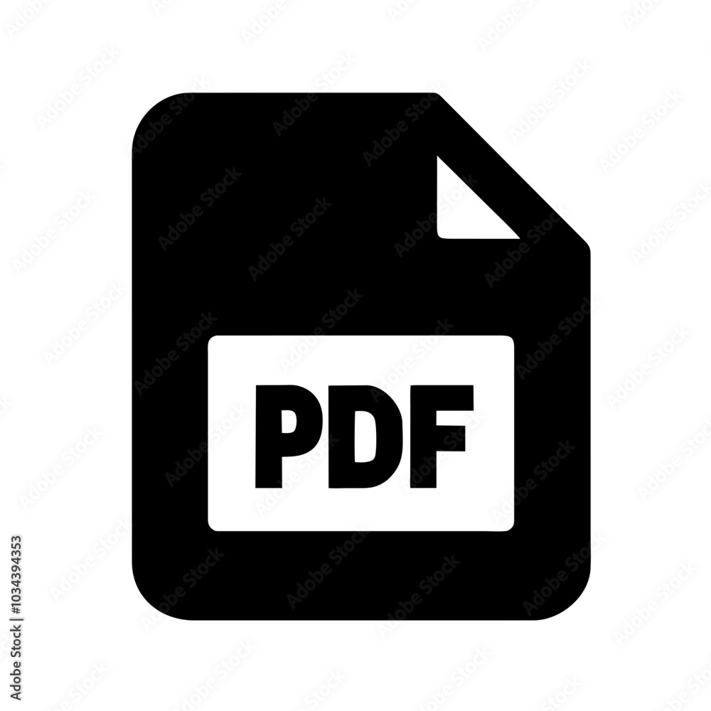 A PDF Icon Representing Document Format