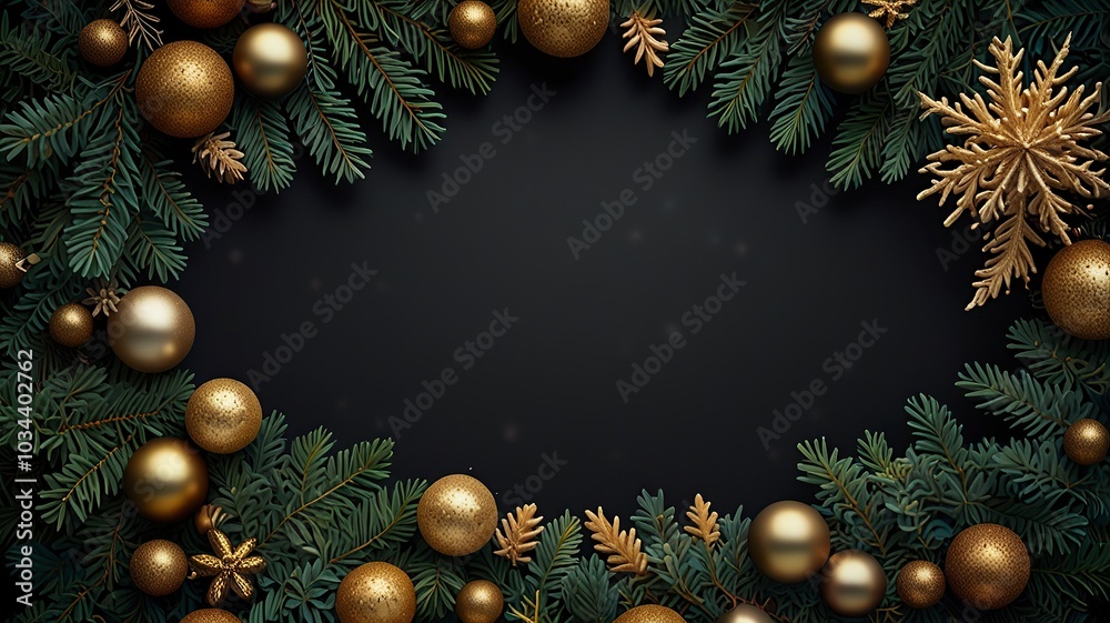 Free Photo Christmas greeting card Christmas border with copy space festive background Free Photo Christmas greeting card Christmas border with copy space festive background