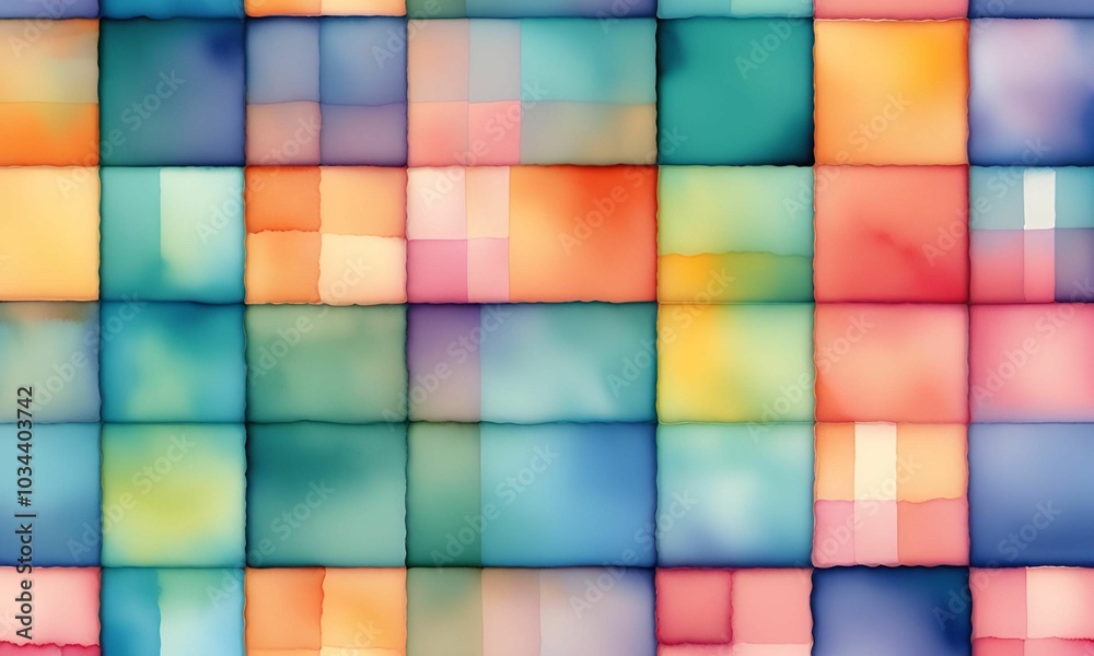 Watercolor Plaid - A unique plaid pattern with soft watercolor edges Watercolor Plaid - A unique plaid pattern with soft watercolor edges