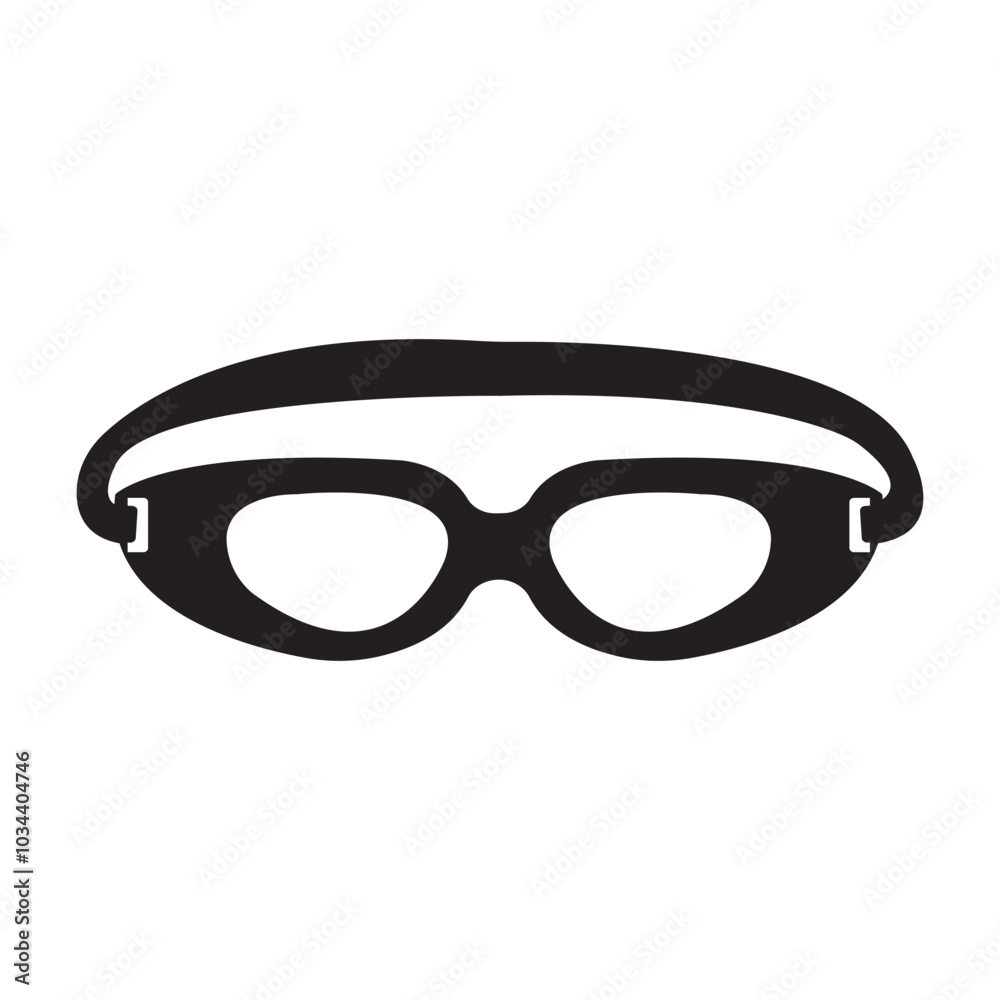 Fototapeta premium swimming goggles icon vector illustration design template