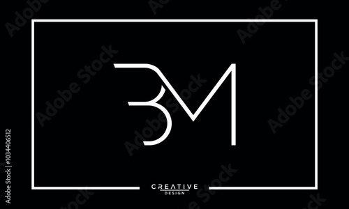 BM, MB, B, M, Abstract Letters Logo Monogram