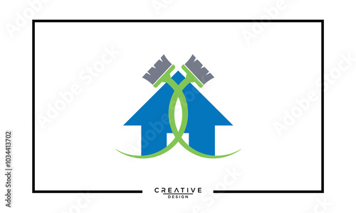 Cleaning Service Business Logo Symbol Icon Design