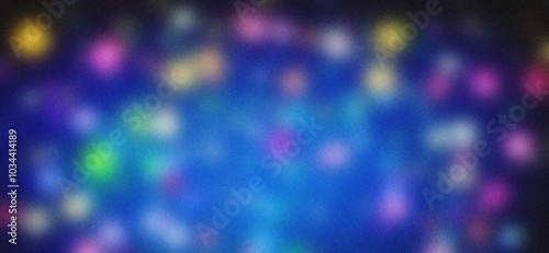 blurred illustration of colorful stars with noise photo