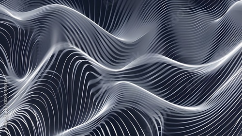 Wallpaper Mural 
abstract background design. Modern wavy line pattern (guilloche curves) in monochrome colors. Premium stripe texture for banner, business Torontodigital.ca