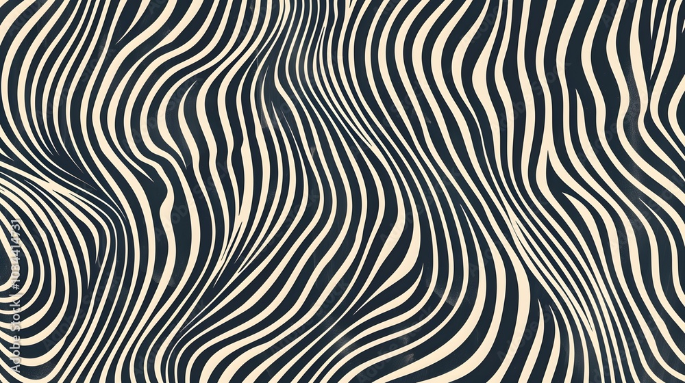 Fototapeta premium abstract background design. Modern wavy line pattern (guilloche curves) in monochrome colors. Premium stripe texture for banner, business