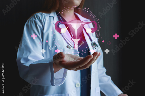 Hospitality and healthcare. Awareness of Cervical cancer, Ovarian cancer, Cysts,Tumor,PCOS photo