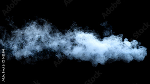 Smoke rendered against a dark backdrop, illustration 