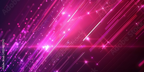 Dark pink abstract background with glowing arrow lines. Modern shiny blue geometric lines design. Technology futuristic concept. Horizontal banner template. Suit for cover, header, poster, banner, web