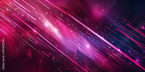 Dark pink abstract background with glowing arrow lines. Modern shiny blue geometric lines design. Technology futuristic concept. Horizontal banner template. Suit for cover, header, poster, banner, web