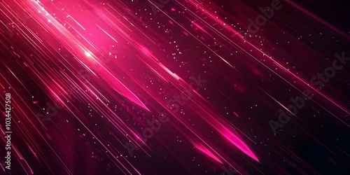 Dark pink abstract background with glowing arrow lines. Modern shiny blue geometric lines design. Technology futuristic concept. Horizontal banner template. Suit for cover, header, poster, banner, web