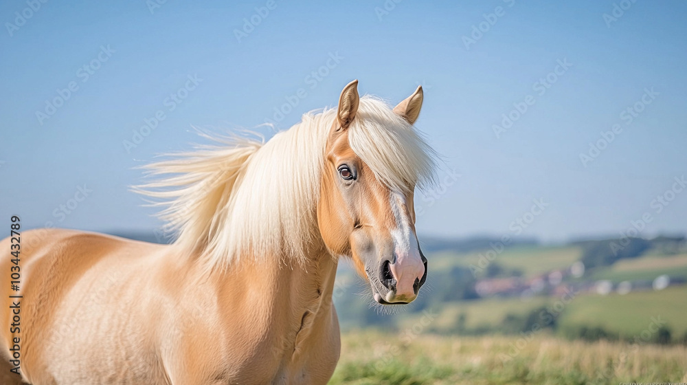 Fototapeta premium A picturesque barn setting with a group of peaceful farm animals including cows, sheep, and chickens grazing in a lush green pasture.