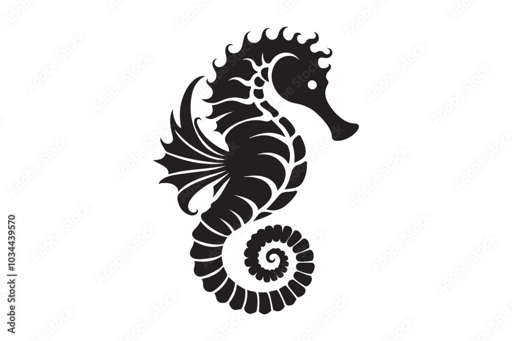 Seahorse silhouette vector clip art 32.eps Seahorse silhouette vector clip art 32.eps