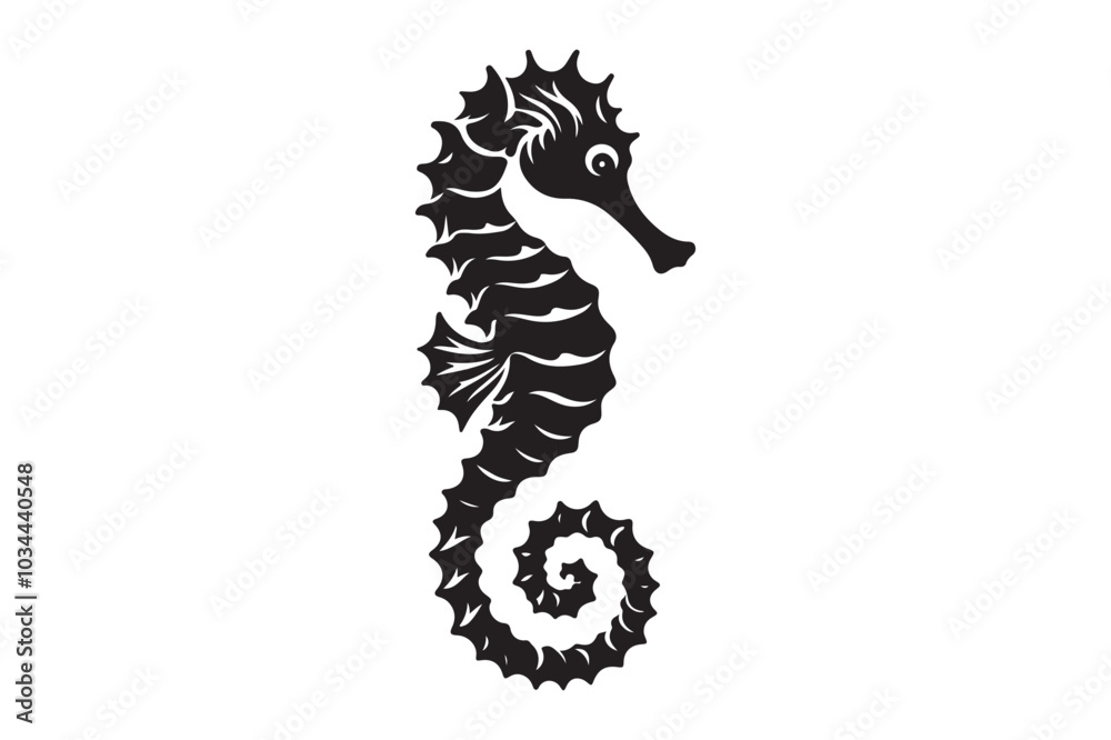 Seahorse silhouette vector clip art 48.eps Seahorse silhouette vector clip art 48.eps