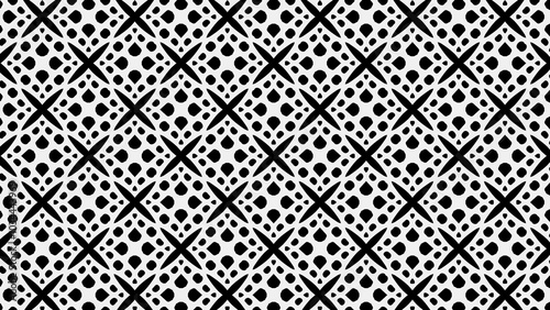 Abstract background with black and white shapes.Backdrop in UHD format 3840 x 2160.Wallpaper 4k. Repeat pattern.