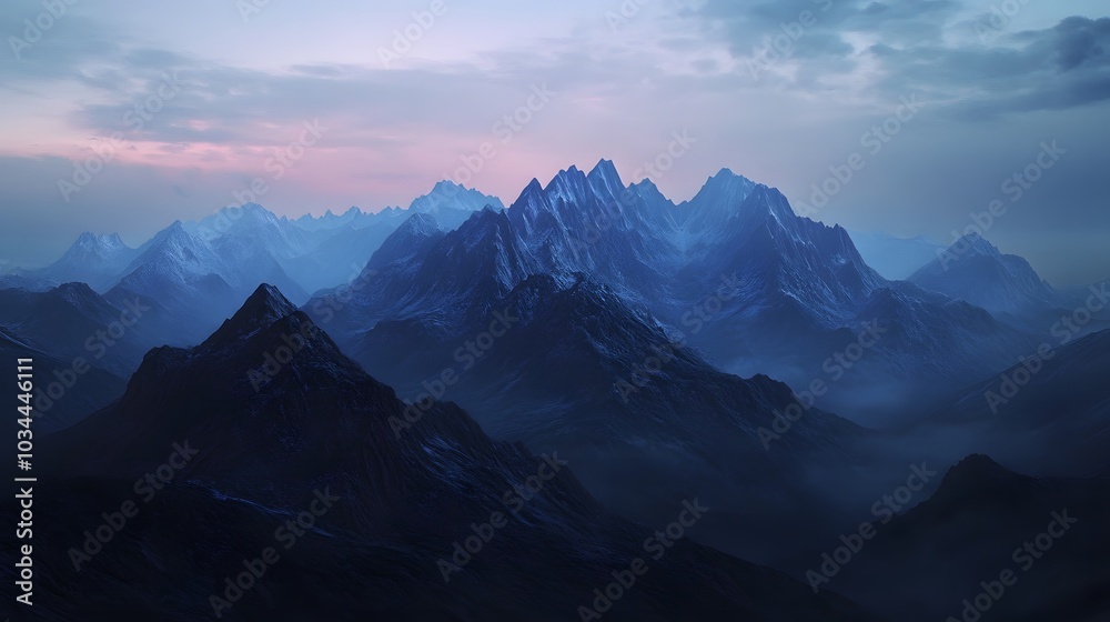 Panorama beautiful lanscape of mountain and wild in the twilight. Panorama beautiful lanscape of mountain and wild in the twilight.