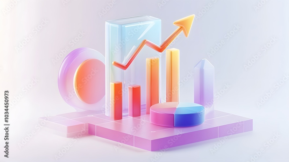 lying composition 3d icon, UI icon, a chart icon, bar chart has a rising arrow on it, bar chart, pie chart, a rising arrow, frosted glass, transparent, white background, transparent technology sense
lying composition 3d icon, UI icon, a chart icon, bar chart has a rising arrow on it, bar chart, pie chart, a rising arrow, frosted glass, transparent, white background, transparent technology sense