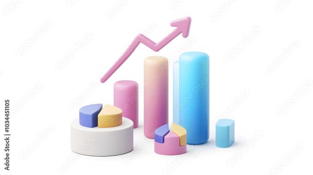lying composition 3d icon, UI icon, a chart icon, bar chart has a rising arrow on it, bar chart, pie chart, a rising arrow, frosted glass, transparent, white background, transparent technology sense
lying composition 3d icon, UI icon, a chart icon, bar chart has a rising arrow on it, bar chart, pie chart, a rising arrow, frosted glass, transparent, white background, transparent technology sense
