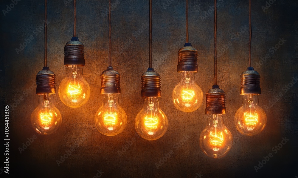 concept with bulbs concept with bulbs