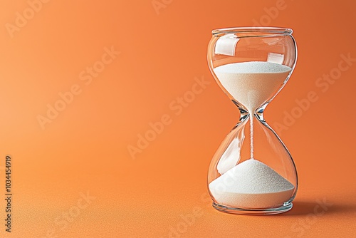 A detail of an orange-hued glass vase photo