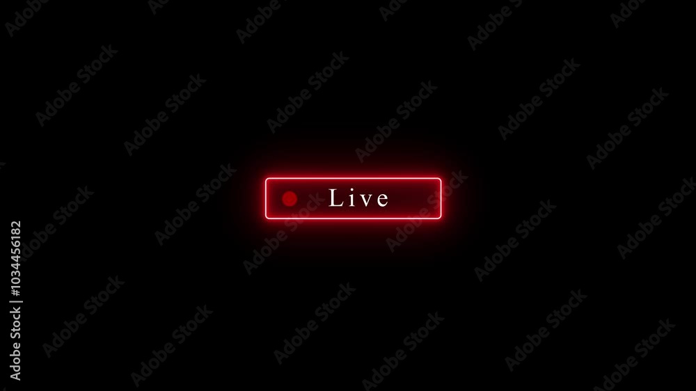 Live Stream sign. Red symbol, button of live streaming, broadcasting, online stream emblem. For tv, shows and social media live performances Simple live streaming icon animation. Live Stream sign. Red symbol, button of live streaming, broadcasting, online stream emblem. For tv, shows and social media live performances Simple live streaming icon animation.