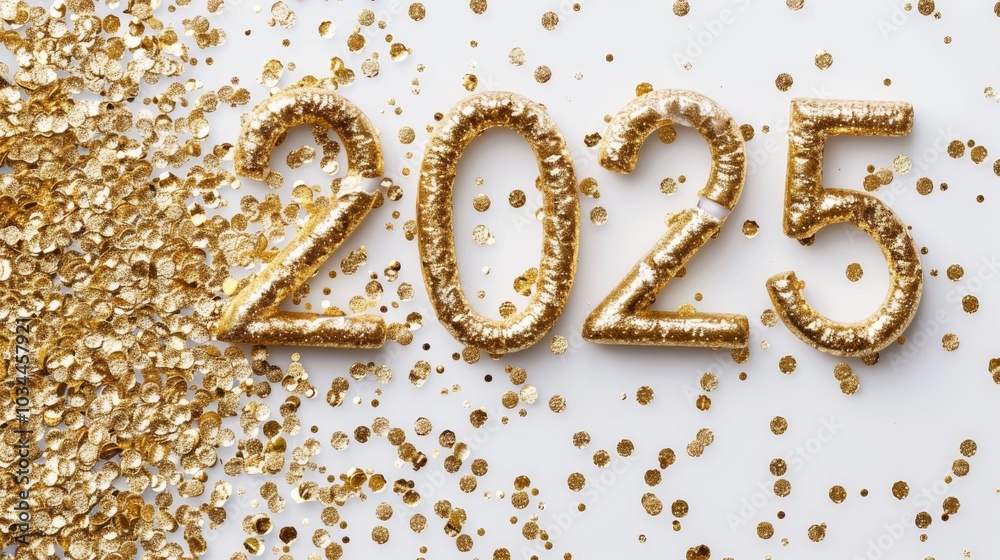 Greeting card - happy new year with numbers Greeting card - happy new year with numbers