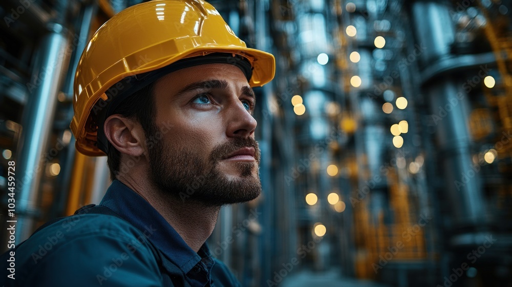 Supervisor conducting a safety briefing before a shift in a manufacturing plant, symbolizing the emphasis on workplace safety in modern factories Supervisor conducting a safety briefing before a shift in a manufacturing plant, symbolizing the emphasis on workplace safety in modern factories