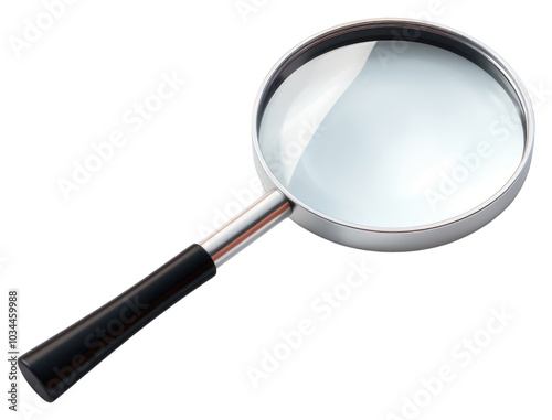 PNG Magnifying reflection appliance circle.