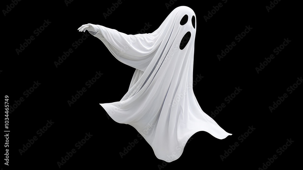 ghost flying in an air foggy night isolated on a transparent background, PNG file ghost flying in an air foggy night isolated on a transparent background, PNG file