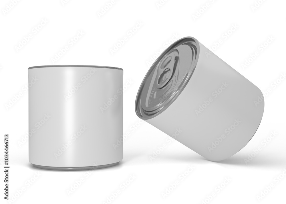 Tin can package mockup Tin can package mockup