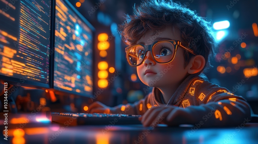 Young Coder Dreaming of Code Young Coder Dreaming of Code