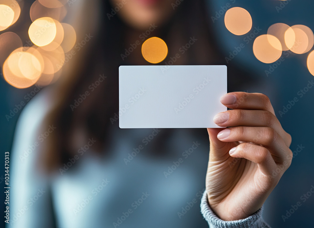 Business Card Mockup, high-end and customizable with realistic high-resolution rendering, ideal for branding, graphic design, and professional presentations, AI Generative