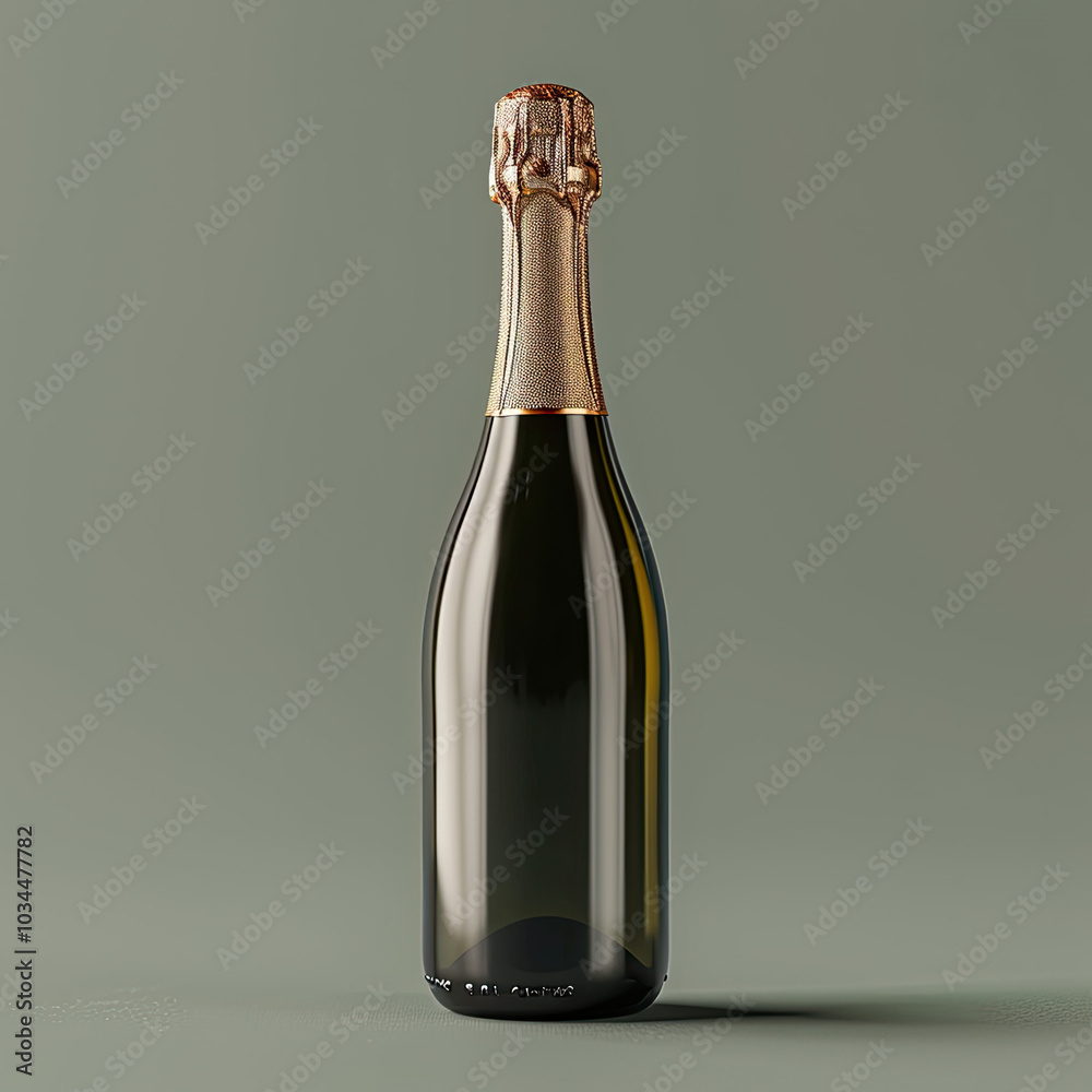 Champagne Bottle Mockup, high-end and customizable with realistic high-resolution rendering, ideal for branding, packaging design, and luxury presentations, AI Generative Champagne Bottle Mockup, high-end and customizable with realistic high-resolution rendering, ideal for branding, packaging design, and luxury presentations, AI Generative
