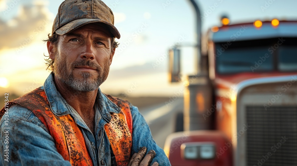 Truck Driver Portrait Truck Driver Portrait
