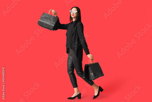 Beautiful stylish woman wit...