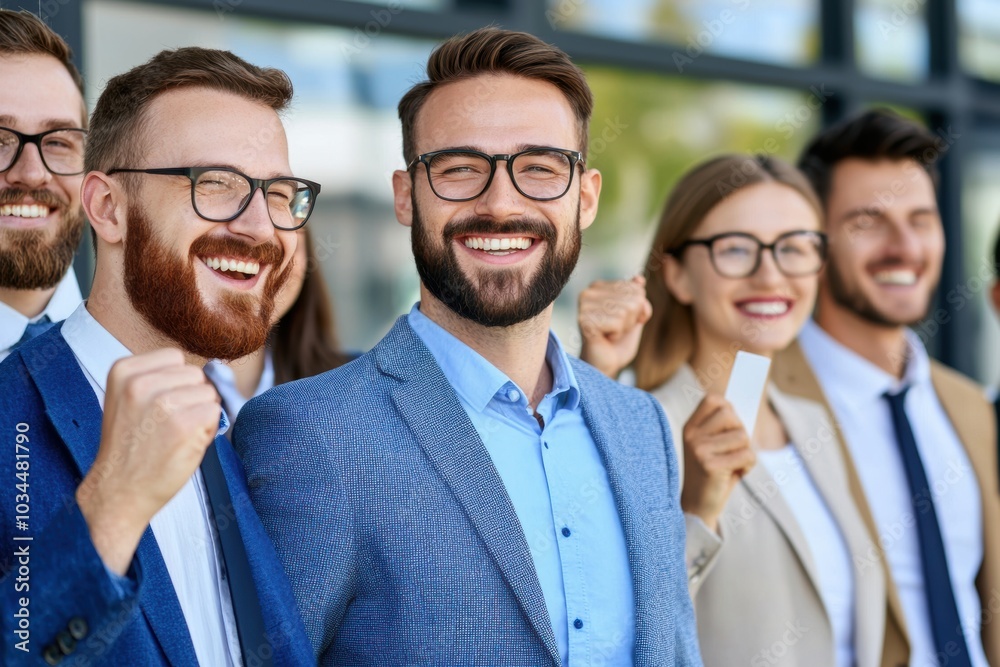 Group of business people posing for a picture - People Group of business people posing for a picture - People