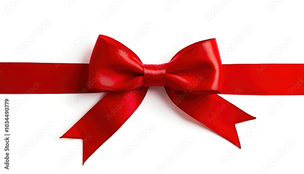 A red satin ribbon with a bow displayed on a white background, perfect for gifts, decorations, or festive occasions, adding a touch of elegance and charm. A red satin ribbon with a bow displayed on a white background, perfect for gifts, decorations, or festive occasions, adding a touch of elegance and charm.