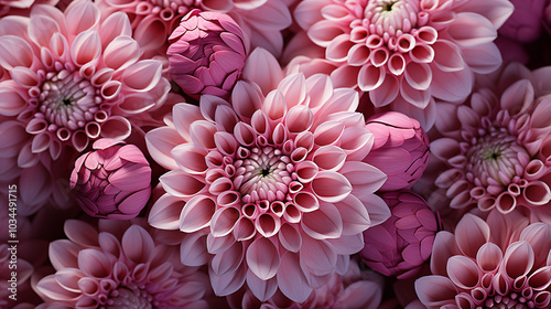 Pink Chrysanthemum Flowers Background