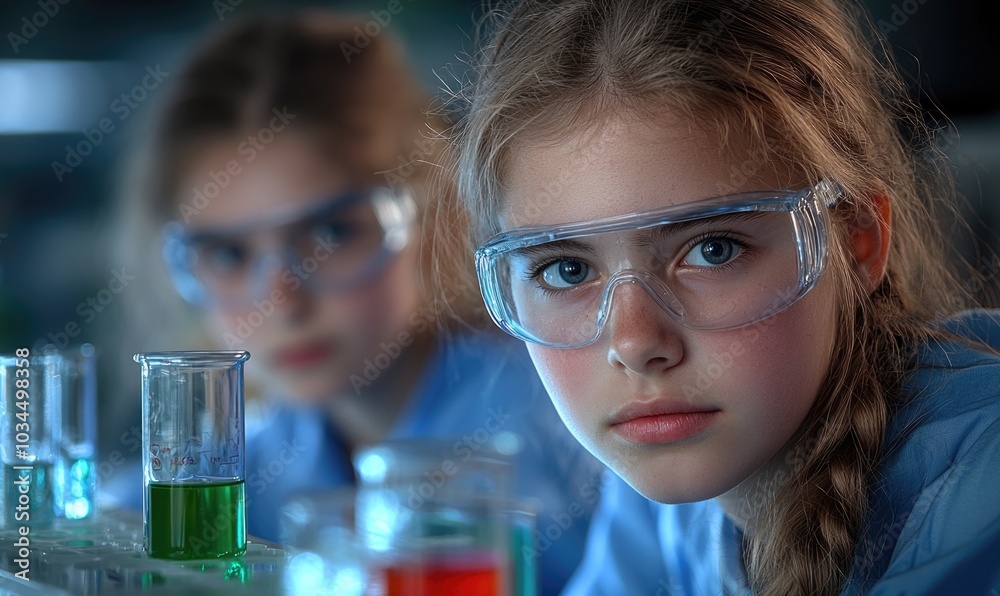 Future scientists: young children as chemists in lab, engaging in chemistry experiments with test tubes, fostering curiosity, creativity while exploring wonders of science through hands on activities. Future scientists: young children as chemists in lab, engaging in chemistry experiments with test tubes, fostering curiosity, creativity while exploring wonders of science through hands on activities.