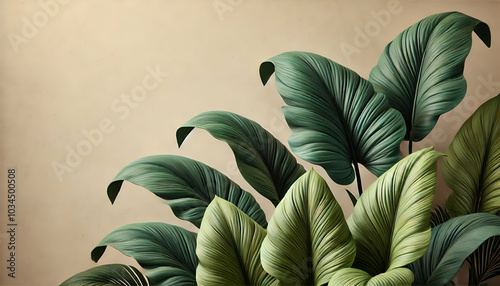 Wallpaper Mural close up of leaves Torontodigital.ca
