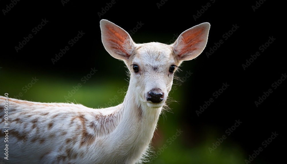 a curious fawn stares directly at the camera a curious fawn stares directly at the camera