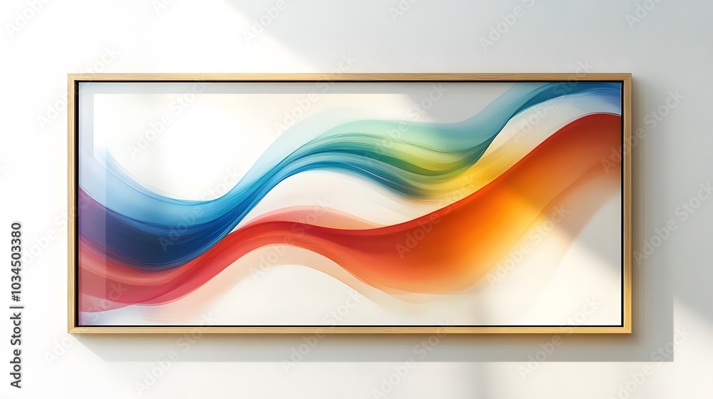 The abstract wave is made in a frame style in a bright gradient color. The abstract wave is made in a frame style in a bright gradient color.