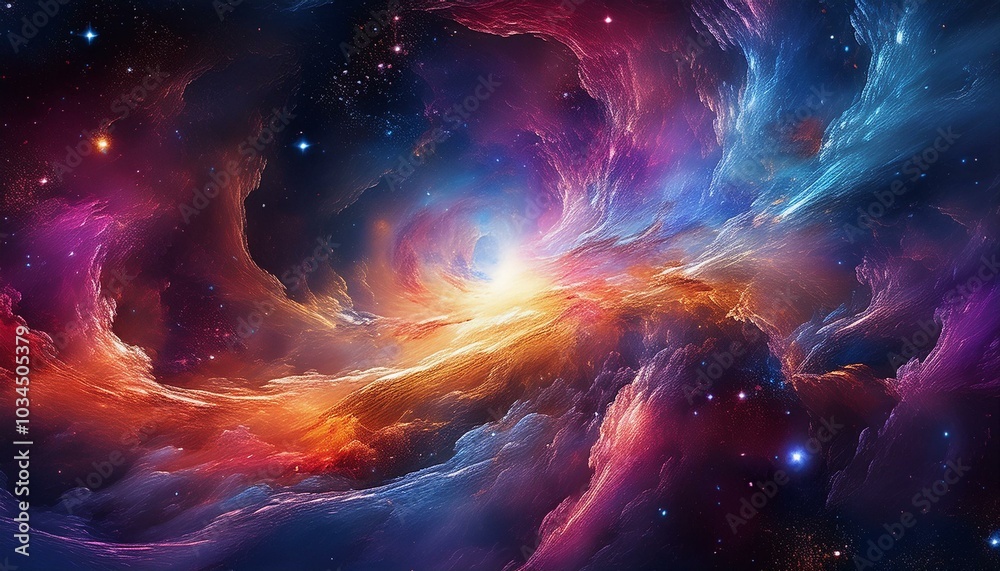cosmic harvest a vibrant nebula composed of entire galexy cosmic harvest a vibrant nebula composed of entire galexy