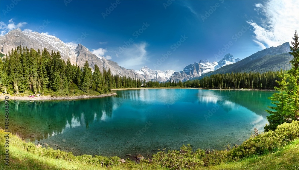 lake in the mountains