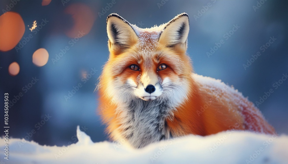 red fox in the snow red fox in the snow