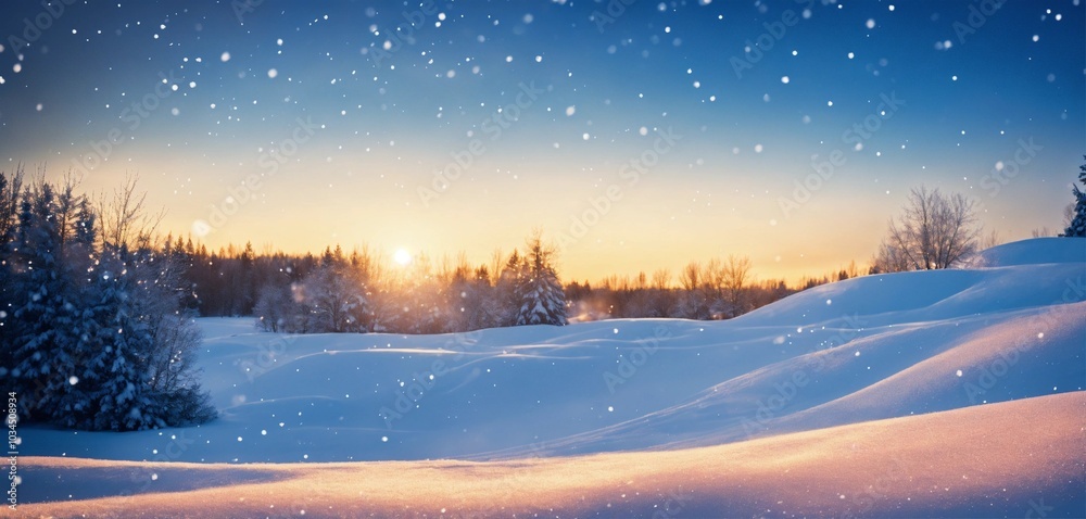Fototapeta premium Winter ambience, AI generated