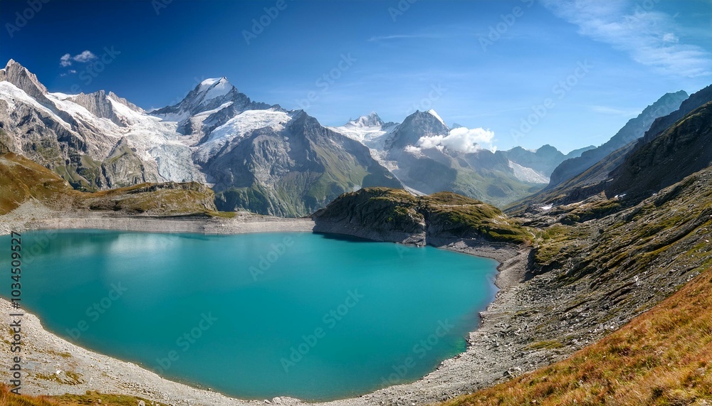 view of lago bianco in swiss view of lago bianco in swiss