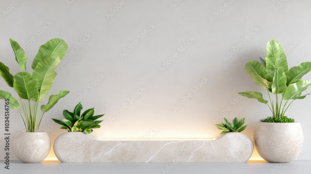 Elegant modern fountain at dusk, showcasing geometric water streams illuminated with soft LED lights in a tranquil urban setting Elegant modern fountain at dusk, showcasing geometric water streams illuminated with soft LED lights in a tranquil urban setting